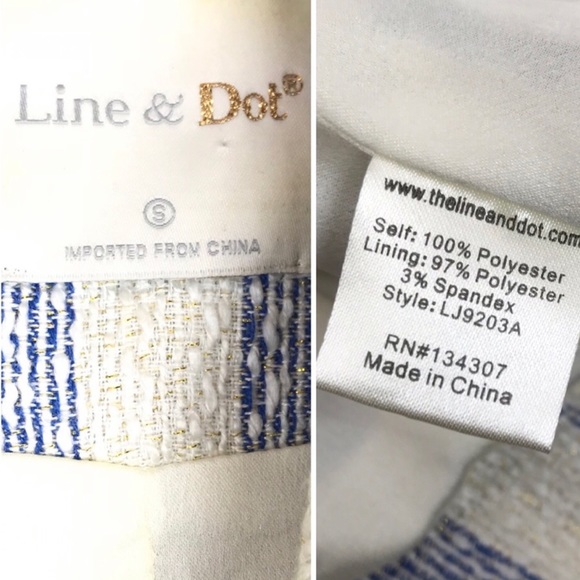 Line & Dot Kelly Moto Blazer w/ Gold Accents - Picture 5 of 6